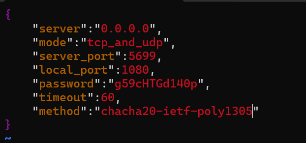 将该配置文件里的内容修改成这样
